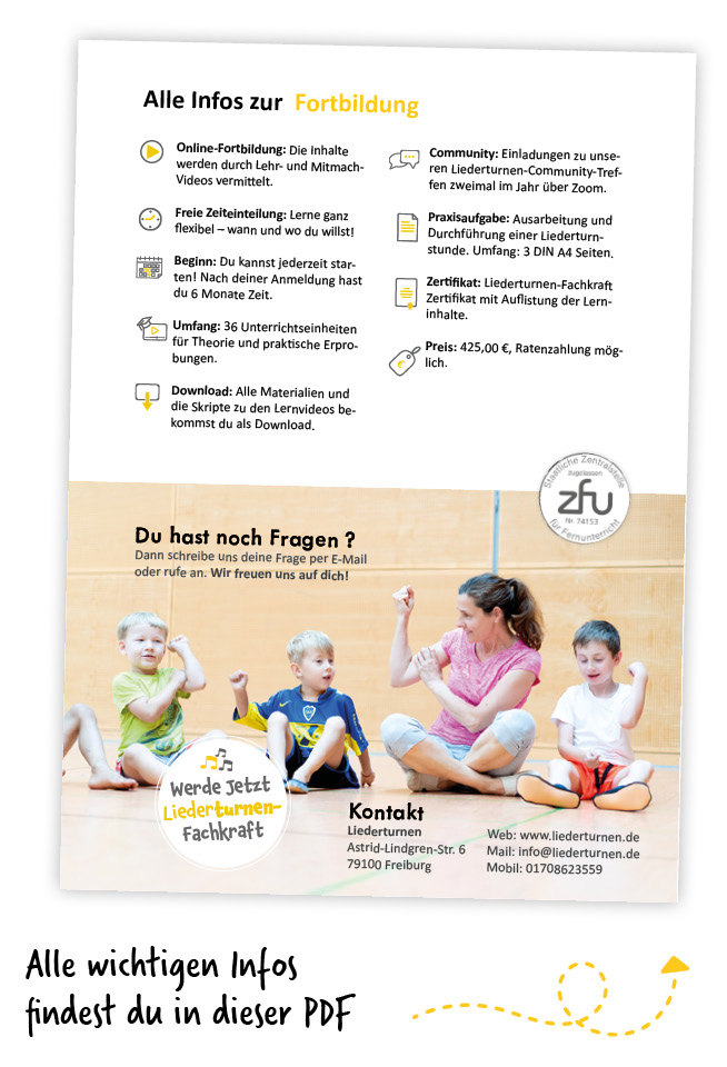 Liederturnen-Fachkraft Fortbildung