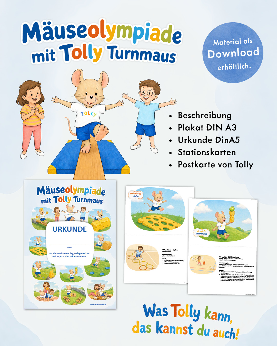 Kinderolympiade für Kita und Kinderturnen